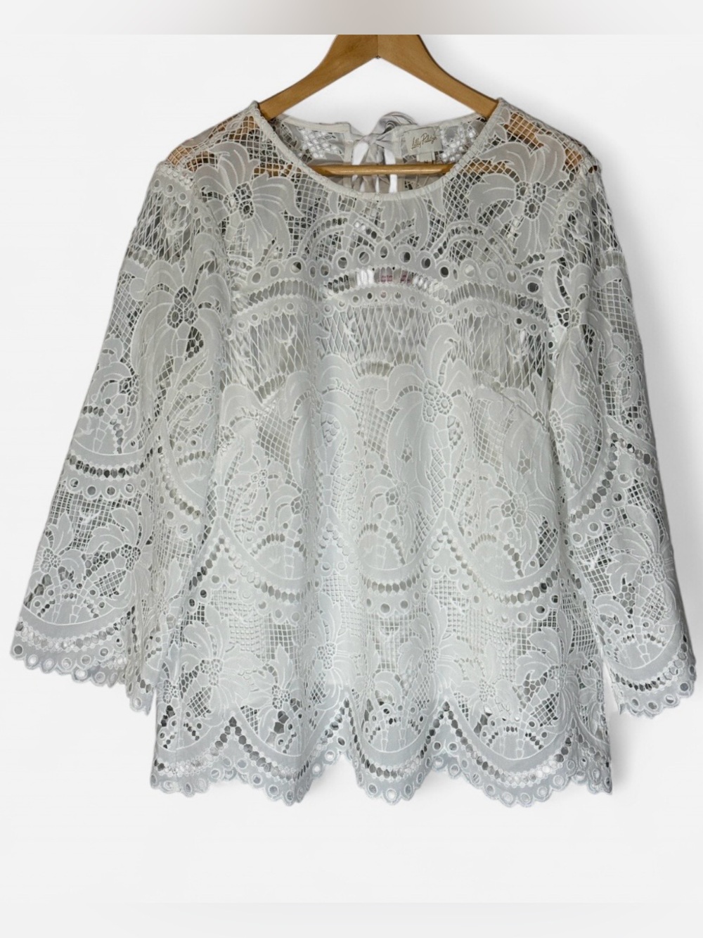 Lilly Pulitzer White Oaklynn Lace Tunic with camisole Size 16 NWT
